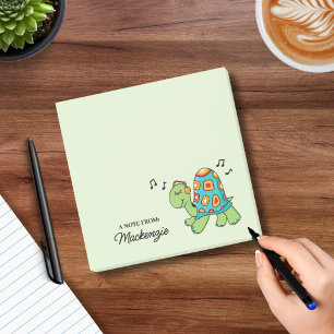 Post-it® Musique Note Turtle Personnalisé