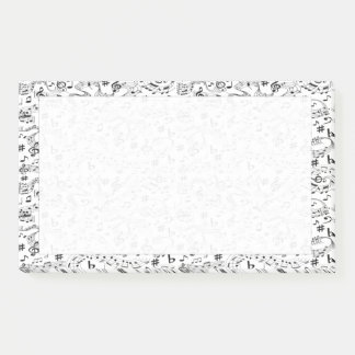 Post-it® Musique Notes musicales Noir et blanc