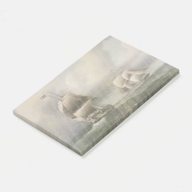 Post-it® Navires de guerre de cuirassés naviguant des notes (Incliné)