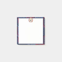 Navy Blue Monogram Nom Cadeaux Enfants garçons bas