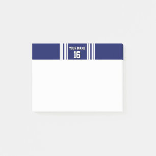 Post-it® Navy Blue White Team