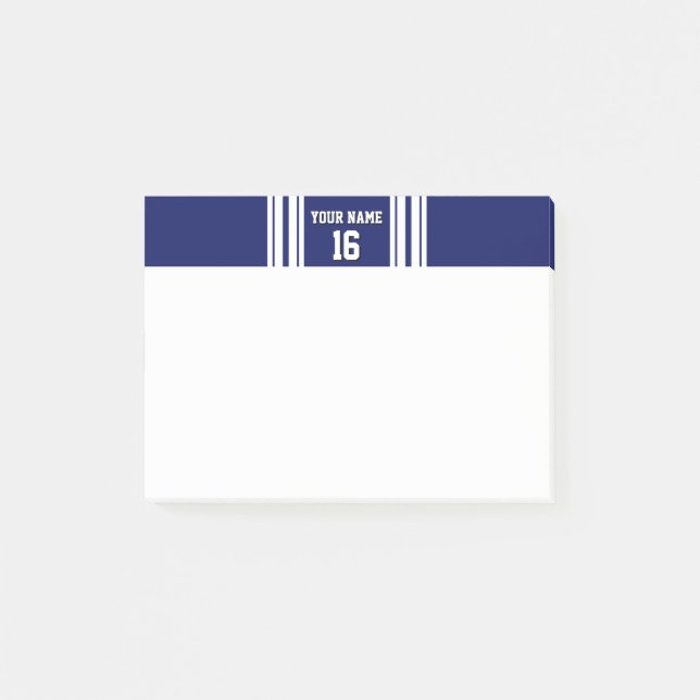 Post-it® Navy Blue White Team (Devant)