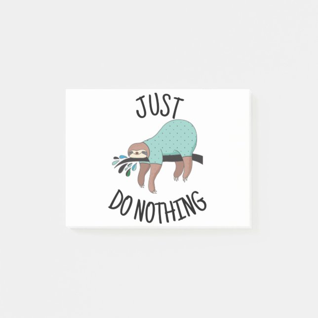 Post-it® Ne Fais Rien De Sloth (Devant)