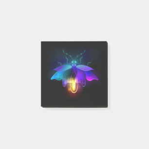 Post-it® Neon Firefly sur noir