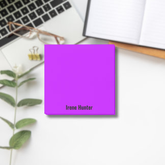 Post-it® Neon Purple Professionnel Minimaliste Noir Script
