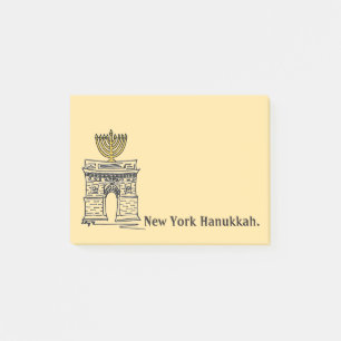 Post-it® New York Hanoukka NYC Menorah Jewish Holiday