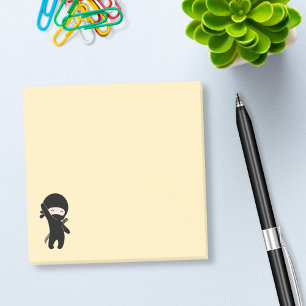 Post-it® Ninja heureux minuscule sur le jaune