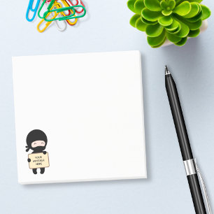 Post-it® Ninja minuscule mignon stockant le texte de