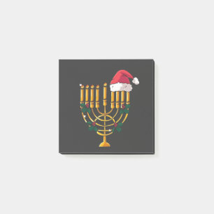 Post-it® Noël Hanukkah Juif Père Noël Menorah