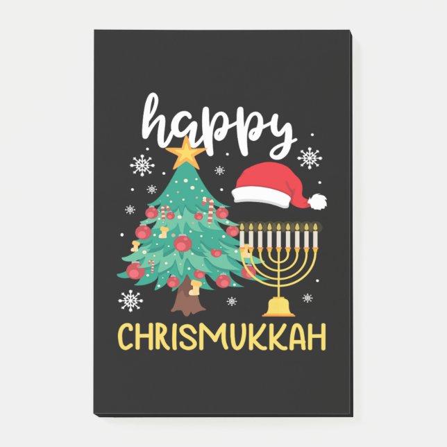 Post-it® Noël Joyeux Chrismukkah Cool cadeau de vacances (Devant)