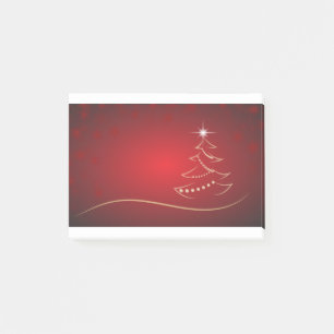 Post-it® Noël Rouge Arbre Noël Joyeux Noël