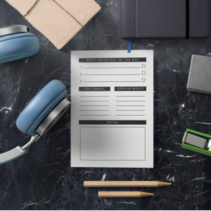 Post-it® Noir blanc Nettoyer planificateur quotidien