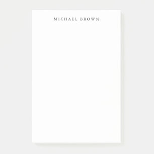 Post-it® Noir Blanc Unique Classique Élégant Plain