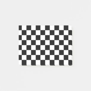 Post-it® Noir et blanc Checkered