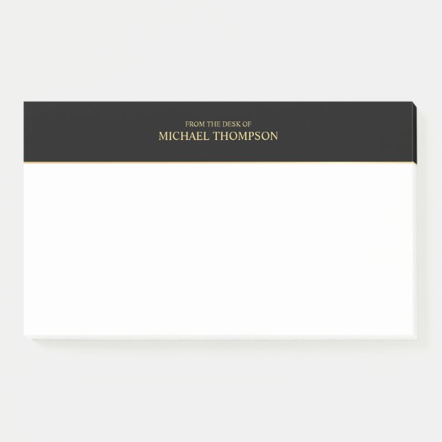 Post-it® Noir et or professionnel (Devant)