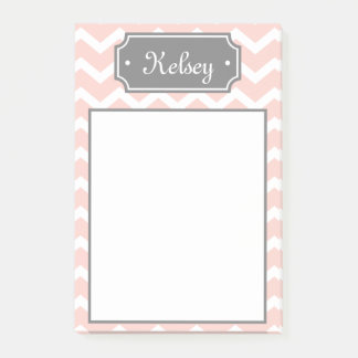 Post-it® Nom de gris rose rose élégant