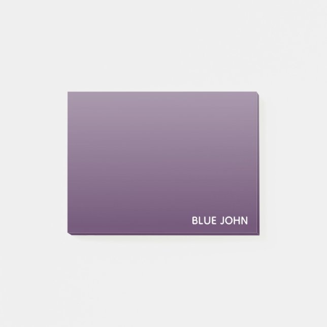 Post-it® Nom de la couleur violette de Blue John (Devant)