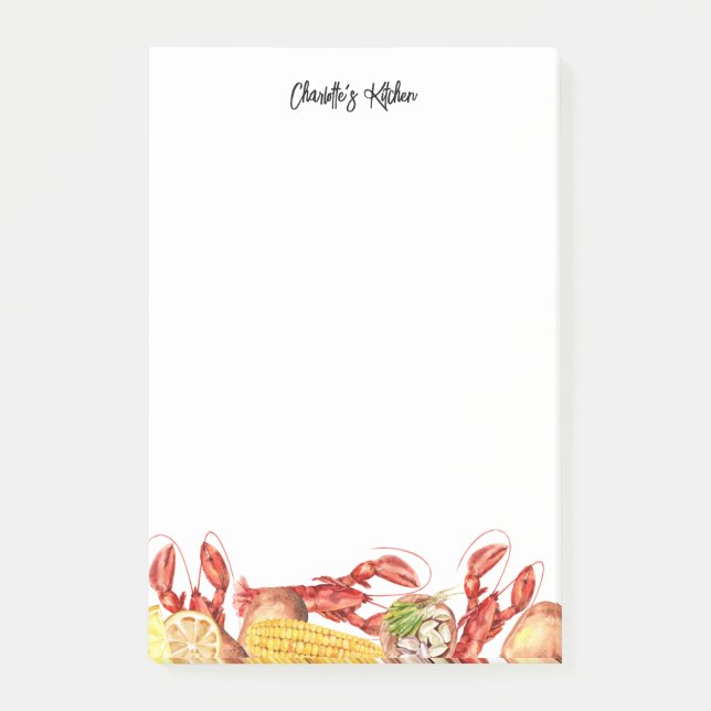 Post-it® Nom de la fête d'été Crawfish Boil (Devant)