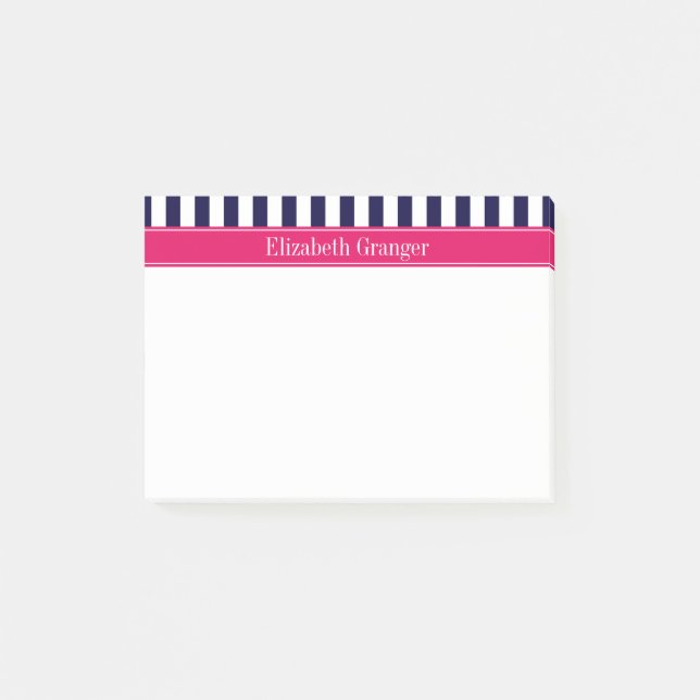 Post-it® Nom de la framboise de la marine Bleu Bleu (Devant)