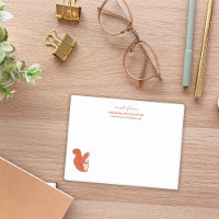 Nom de l'écureuil mignon et note de contact