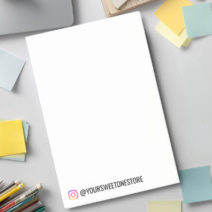 Post-it® Nom de poignée Instagram l Icône de médias sociaux