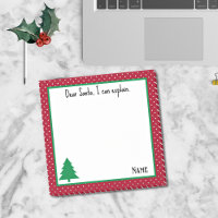 Nom, Drôle Cher Père Noël Rouge Blanc Pois