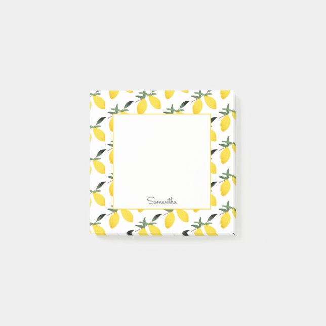 Post-it® Nom du Motif citron (Devant)