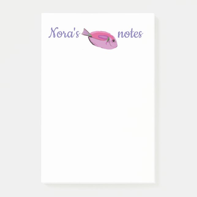 Post-it® Nom du poisson tropical Notes (Devant)