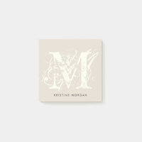 Nom monogramme de typographie chic