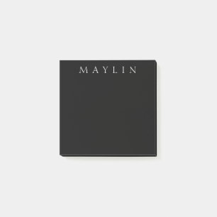 Post-it® Nom ou mot classique   Noir & Blanc