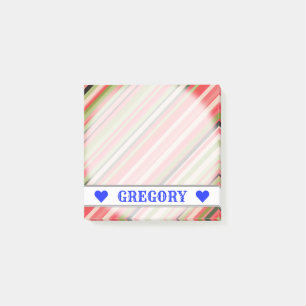 Post-it® Nom personnalisable - Bandes inspirées de la past