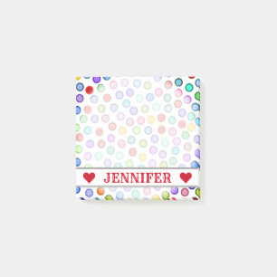 Post-it® Nom personnalisable - beaucoup de notes colorées