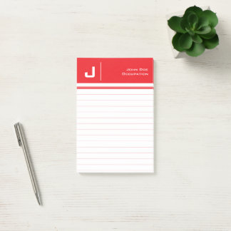 Post-it® Nom personnalisé Basique Nettoyer Simple Minimalis
