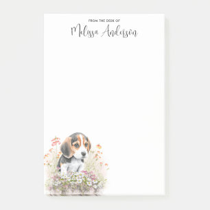 Post-it® Nom personnalisé de l'Amoureux des chiens beagle
