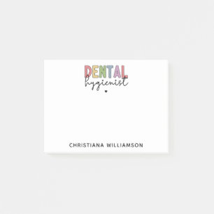 Post-it® Nom personnalisé Dental Hygienist RDH Cadeaux