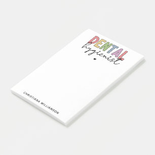 Post-it® Nom personnalisé Dental Hygienist RDH Cadeaux