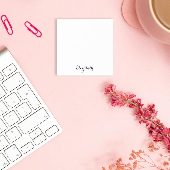Post-it® Nom personnalisé Élégant Home Office Business (Personalized Name Elegant Home Office Business Post-it Notes)