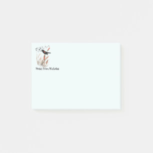 Post-it® Nom Personnalisé Fun Red Winged Blackbird Nature A