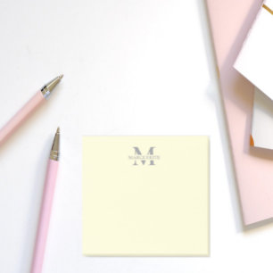 Post-it® Nom personnalisé Monogramme