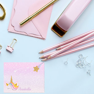 Post-it® Nom personnalisé Purple Sparkle Parties scintillan