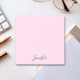 Post-it® Nom personnalisé rose pastel Personnalisé
