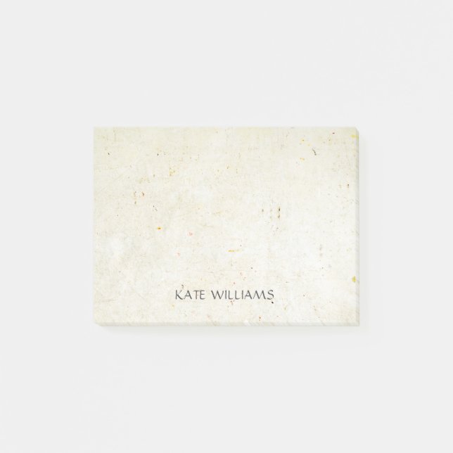 Post-it® Nom personnalisé Rustic Boho Arrière - plan (Devant)