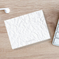 Nom personnalisé sur papier froissé faux