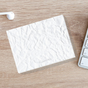 Post-it® Nom personnalisé sur papier recouvert de faux