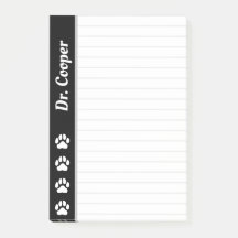Nom personnalisé Vétérinaire Personnalisé Ligné 4x