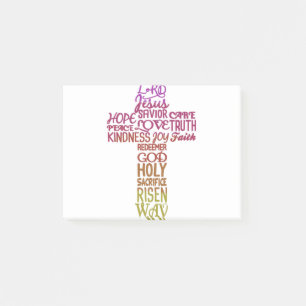 Post-it® Noms de Jésus sous forme de croix