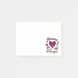 Post-it® Nonna je t'aime, Grandmom je t'aime