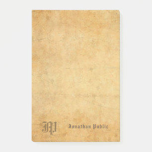 Post-it® Nostalgique manuscrit Élégant Modèle Monogramme