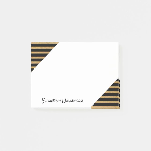 Post-it® Note collante moderne de bureau de monogramme de (Devant)