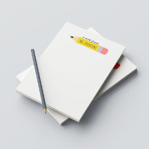 Note de la part du professeur Cadeau crayon